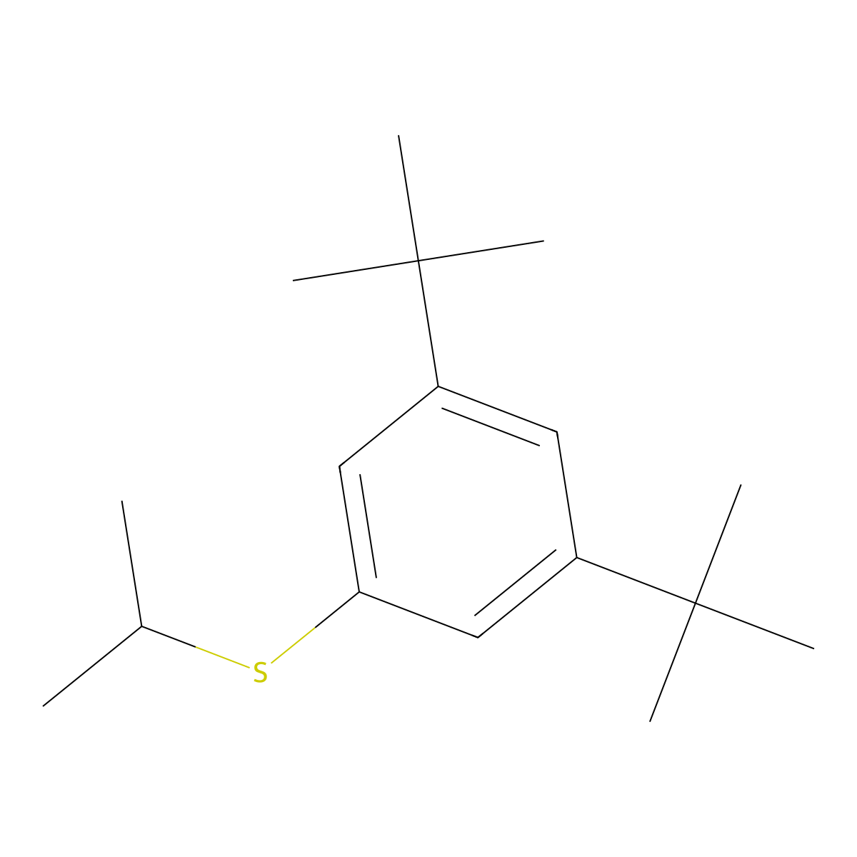 (3,5-Di-tert-butylphenyl)(isopropyl)sulfane molecular structure, CAS 3002456-46-1