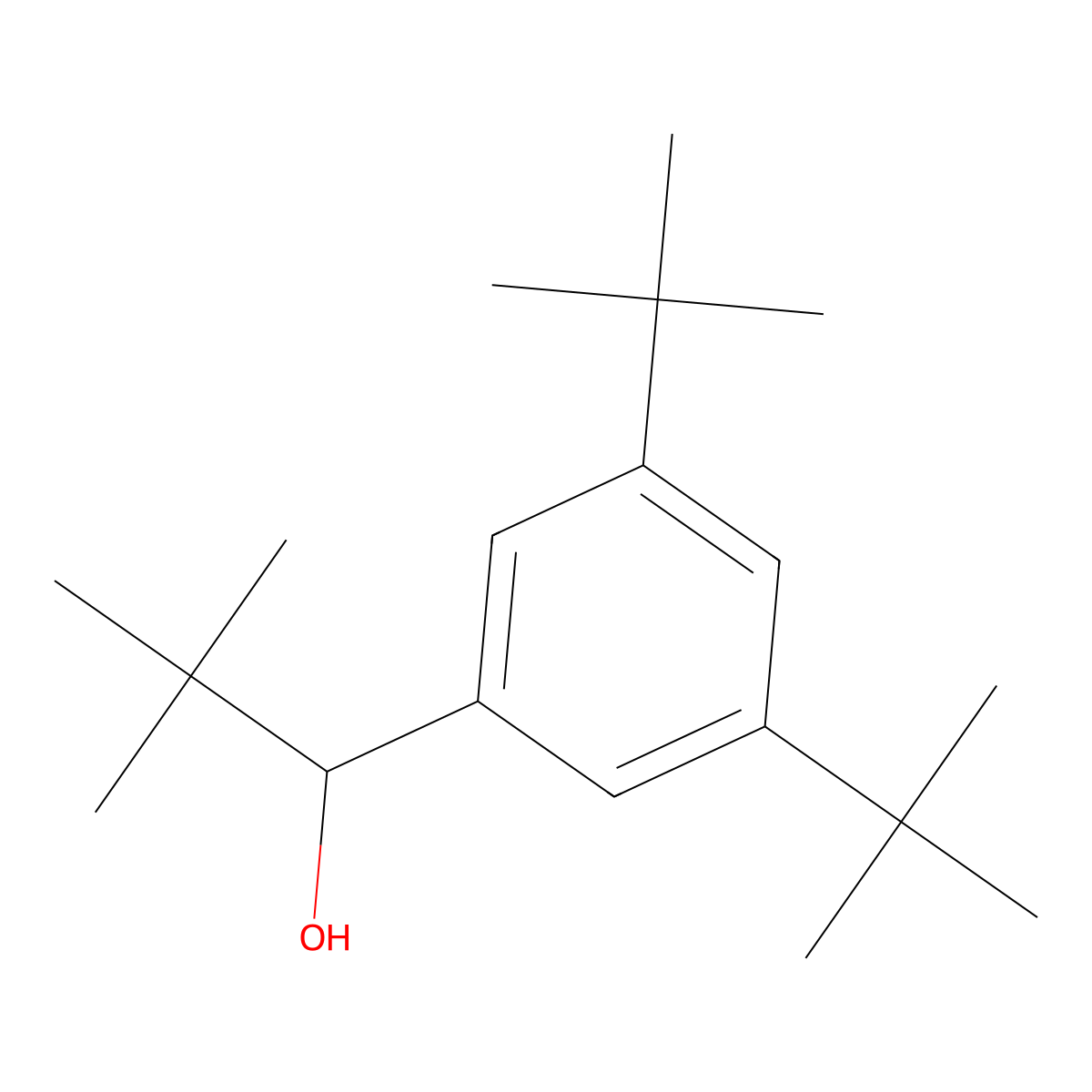 1-(3,5-Di-tert-butylphenyl)-2,2-dimethylpropan-1-ol molecular structure, CAS 3002456-54-1