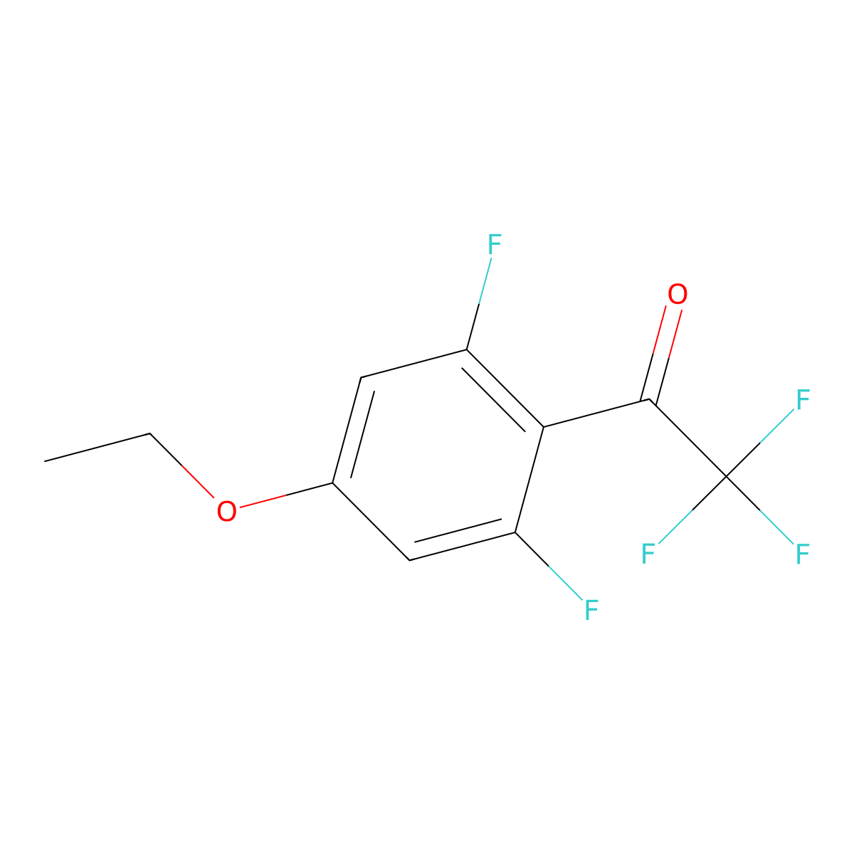 1-(4-Ethoxy-2,6-difluorophenyl)-2,2,2-trifluoroethanone molecular structure, CAS 3002457-27-1