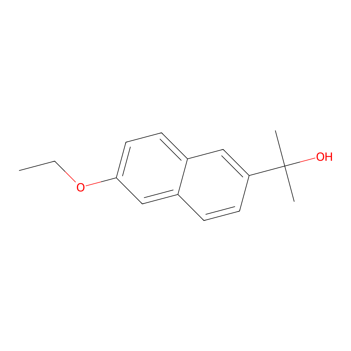 2-(6-Ethoxynaphthalen-2-yl)propan-2-ol molecular structure, CAS 3002457-76-0