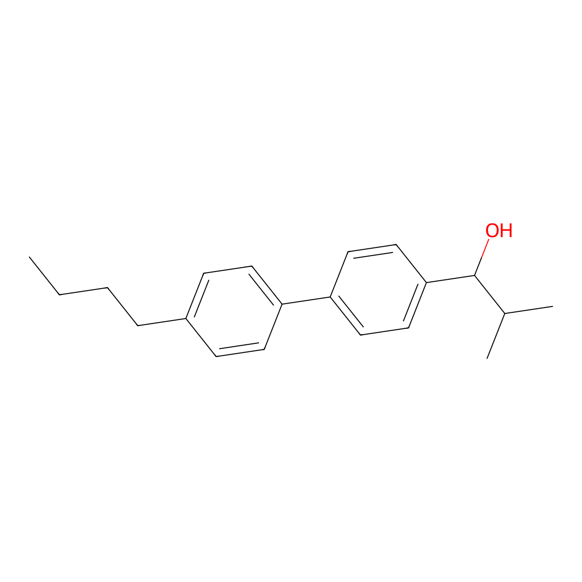 1-(4'-Butyl-[1,1'-biphenyl]-4-yl)-2-methylpropan-1-ol molecular structure, CAS 3002458-00-3