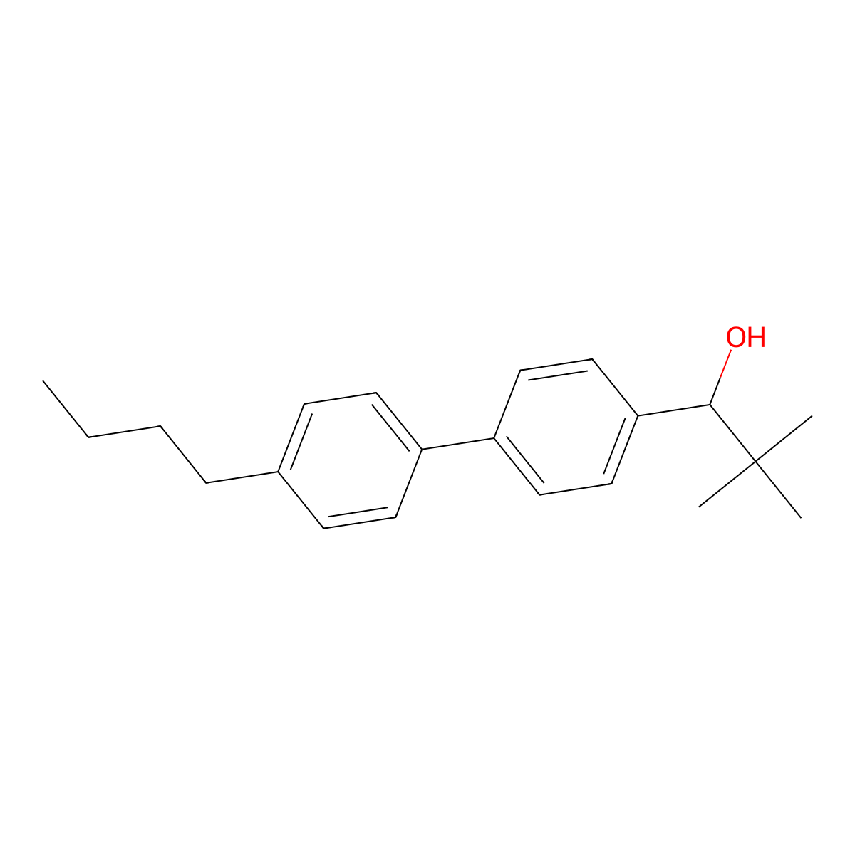 1-(4'-Butyl-[1,1'-biphenyl]-4-yl)-2,2-dimethylpropan-1-ol molecular structure, CAS 3002458-04-7