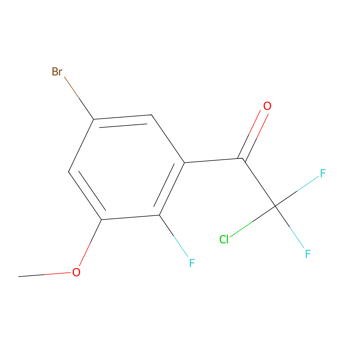 1-(5-Bromo-2-fluoro-3-methoxyphenyl)-2-chloro-2,2-difluoroethanone molecular structure, CAS 3002458-10-5