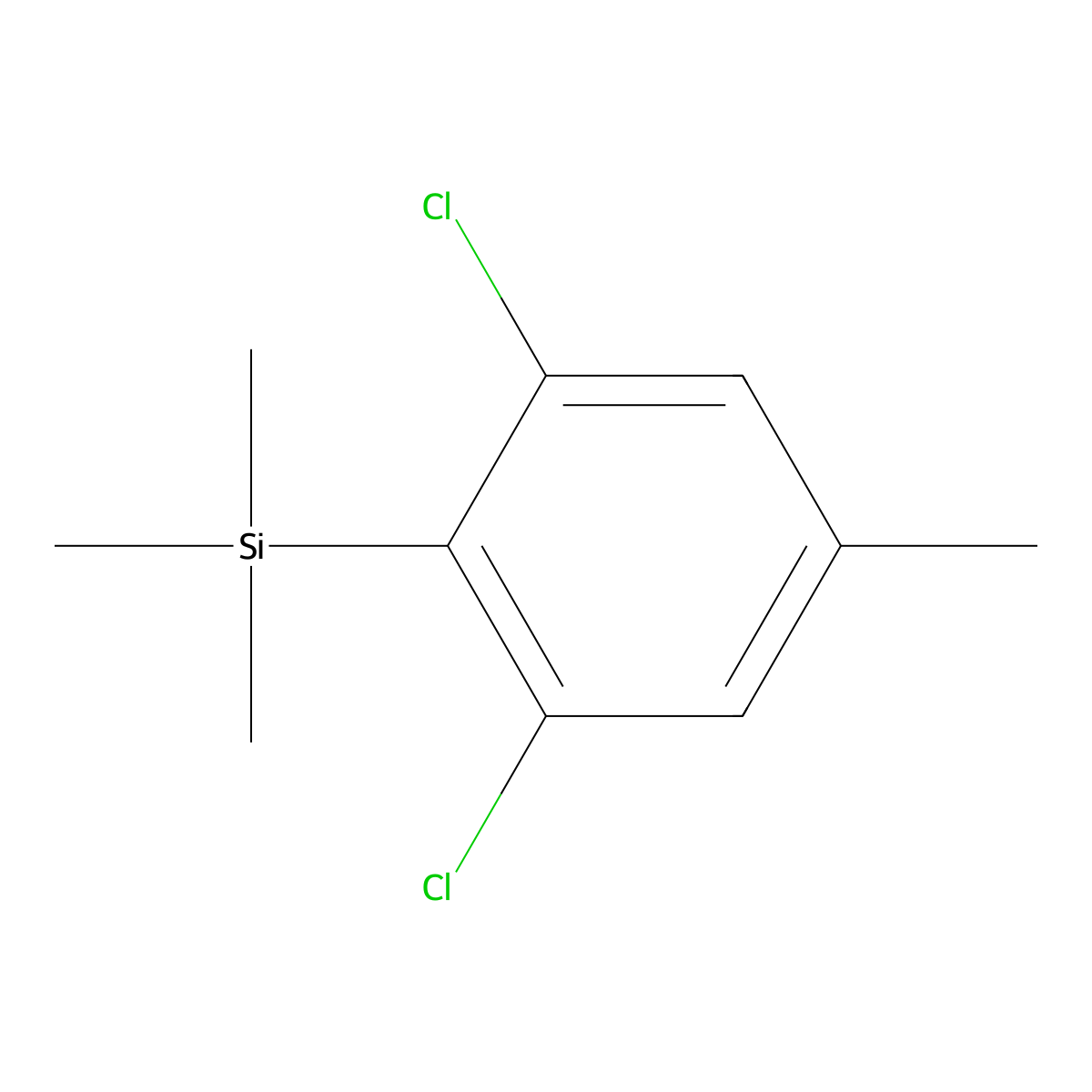(2,6-Dichloro-4-methylphenyl)trimethylsilane molecular structure, CAS 3002458-44-5