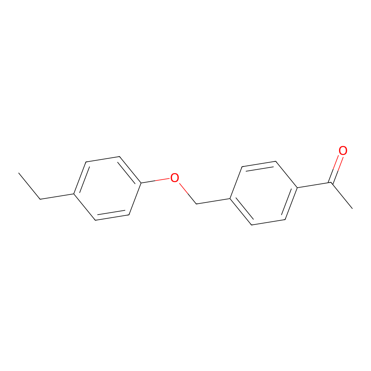 1-(4-((4-Ethylphenoxy)methyl)phenyl)ethanone molecular structure, CAS 3002459-35-7