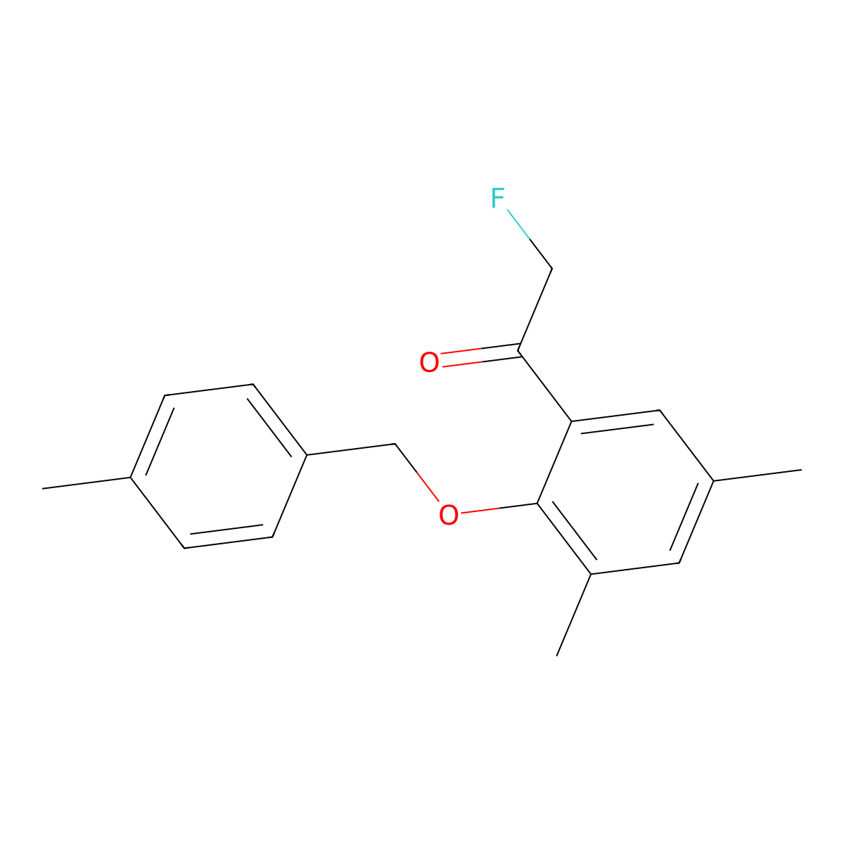 1-(3,5-Dimethyl-2-((4-methylbenzyl)oxy)phenyl)-2-fluoroethanone molecular structure, CAS 3002460-55-8