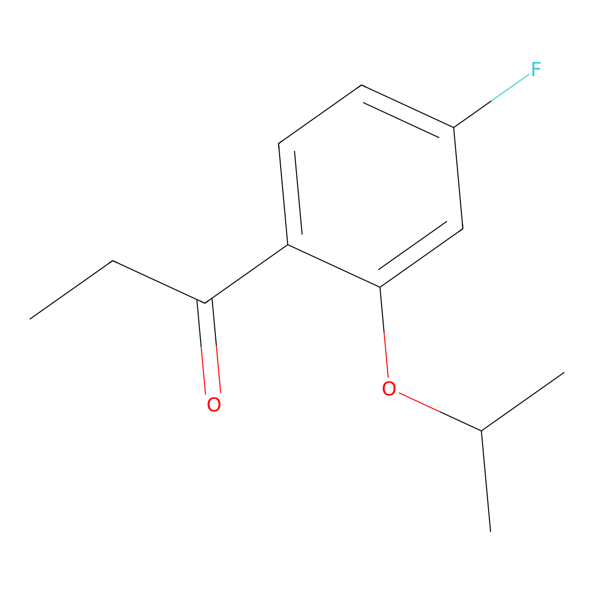 1-(4-Fluoro-2-isopropoxyphenyl)propan-1-one molecular structure, CAS 3002462-67-8