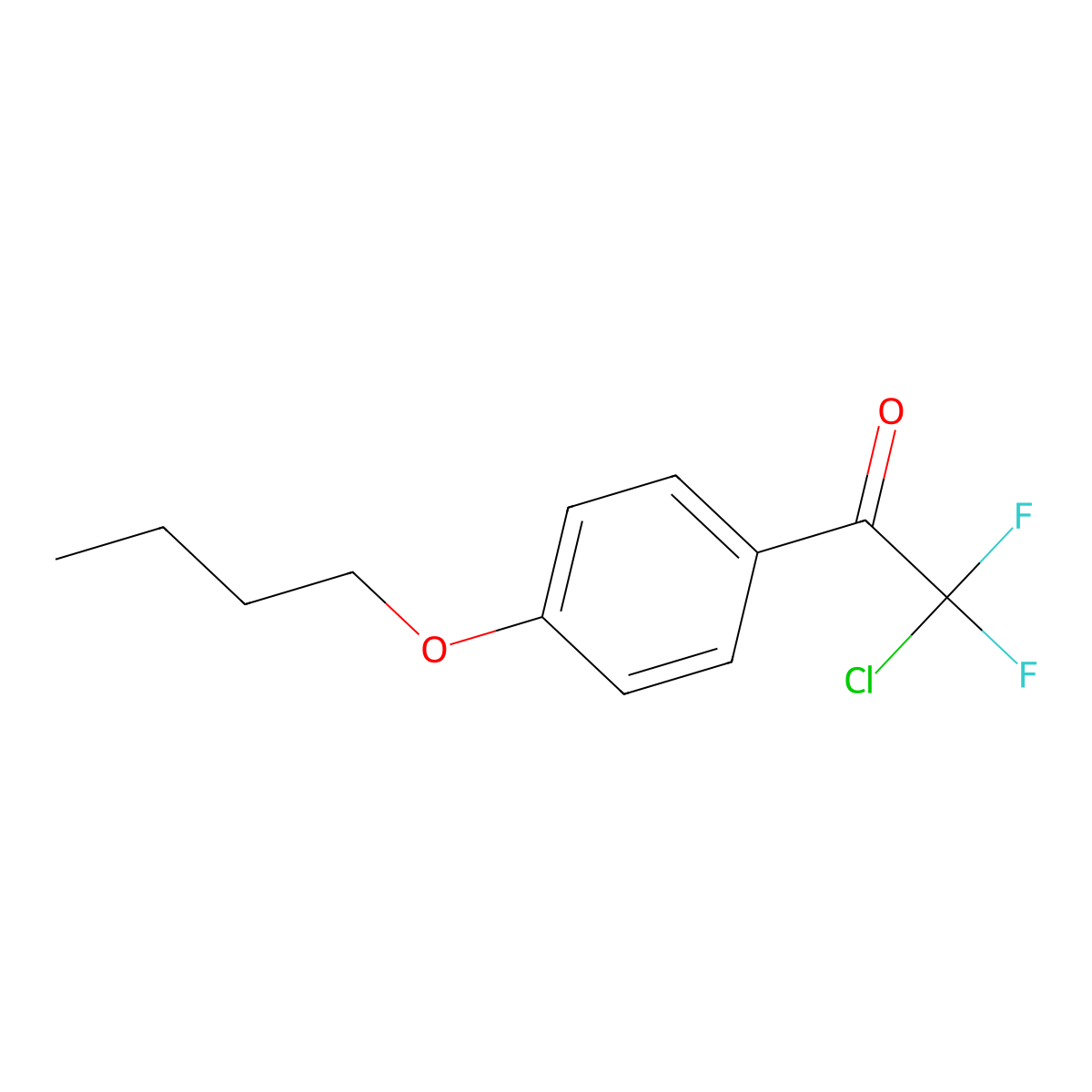 1-(4-Butoxyphenyl)-2-chloro-2,2-difluoroethanone molecular structure, CAS 3002464-88-9