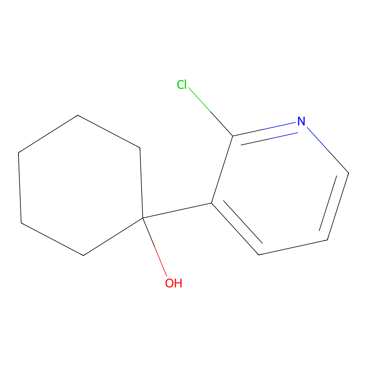 1-(2-Chloropyridin-3-yl)cyclohexanol molecular structure, CAS 3002465-55-3