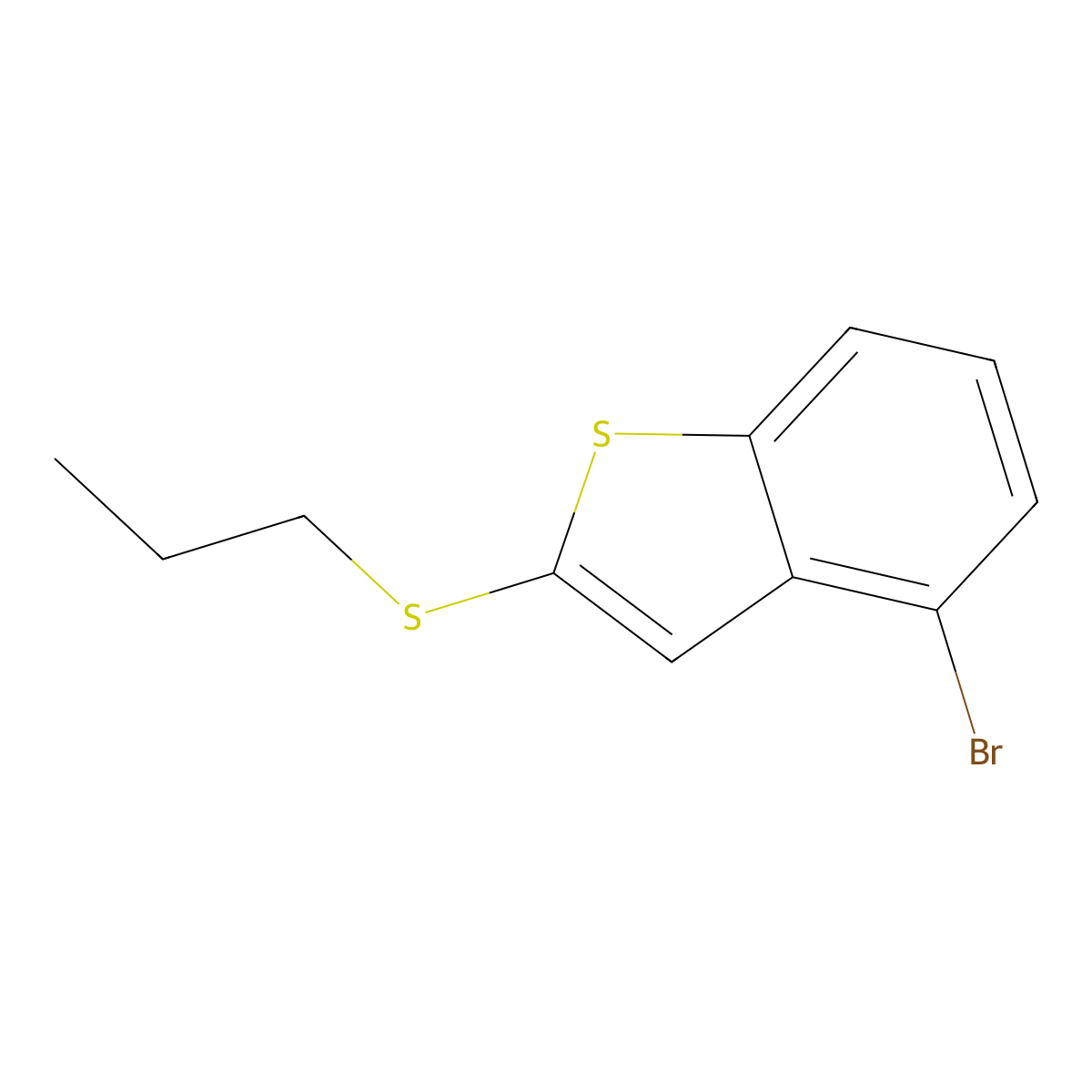 4-Bromo-2-(propylthio)benZo[b]thiophene molecular structure, CAS 3002466-04-5