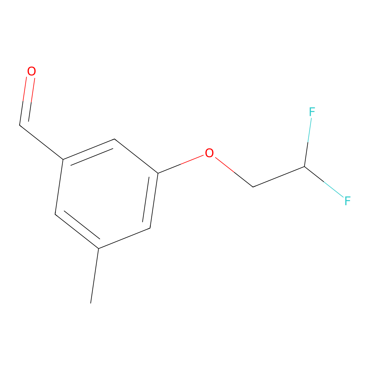 3-(2,2-Difluoroethoxy)-5-methylbenzaldehyde molecular structure, CAS 3002466-82-9