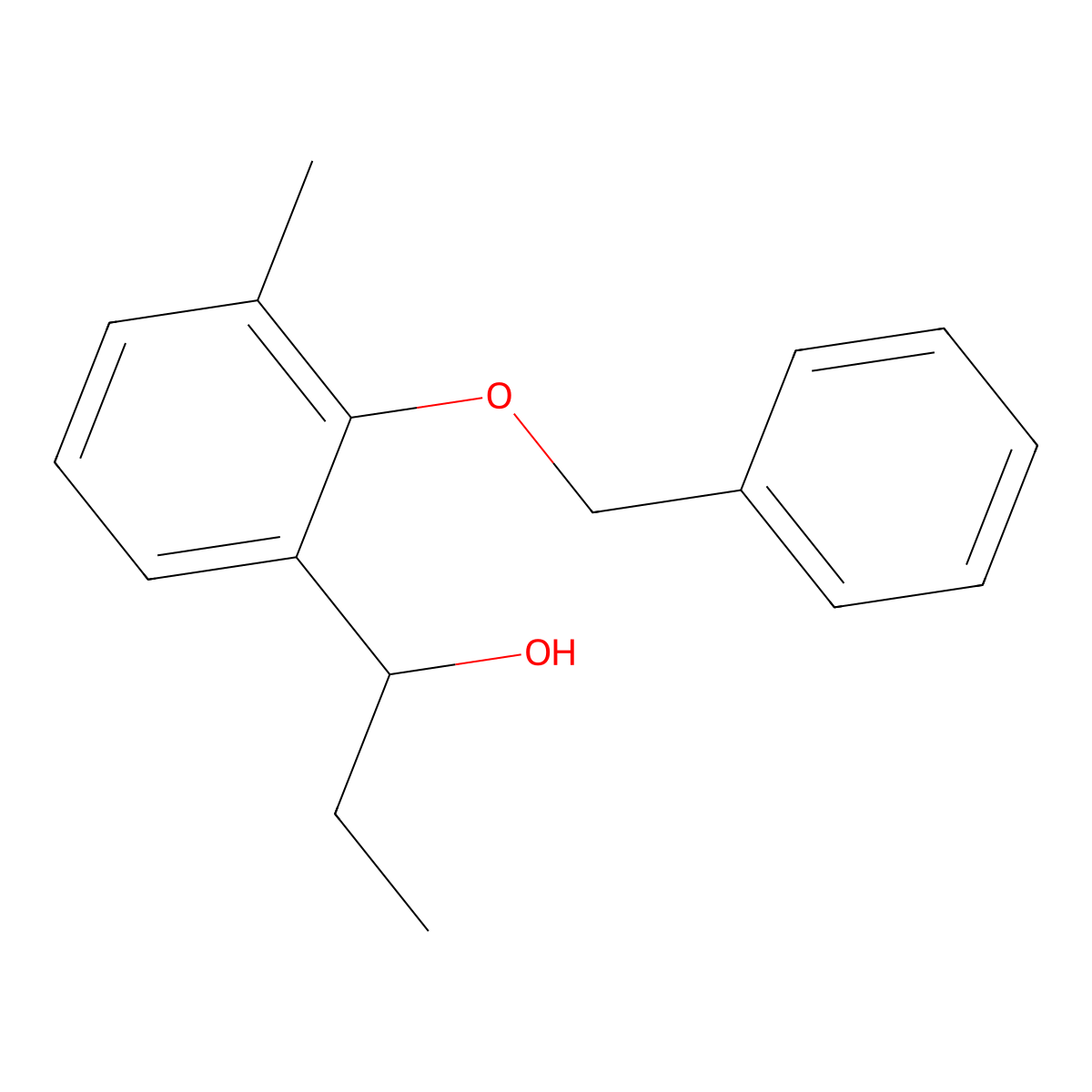 1-(2-(Benzyloxy)-3-methylphenyl)propan-1-ol molecular structure, CAS 3002467-18-4