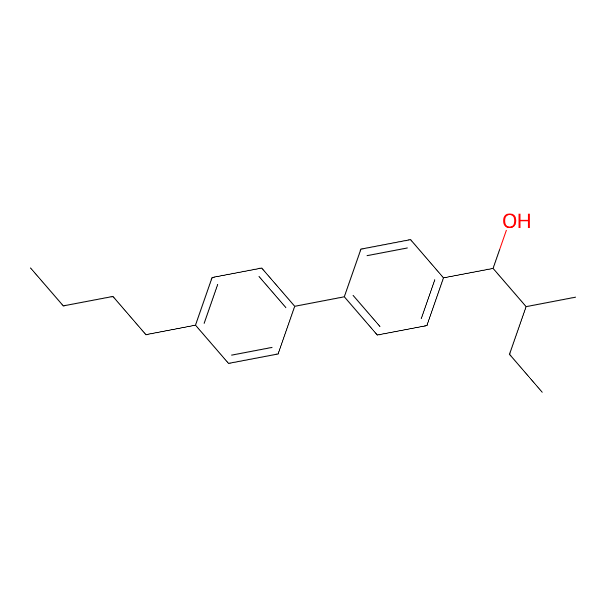 1-(4'-Butyl-[1,1'-biphenyl]-4-yl)-2-methylbutan-1-ol molecular structure, CAS 3002470-19-8