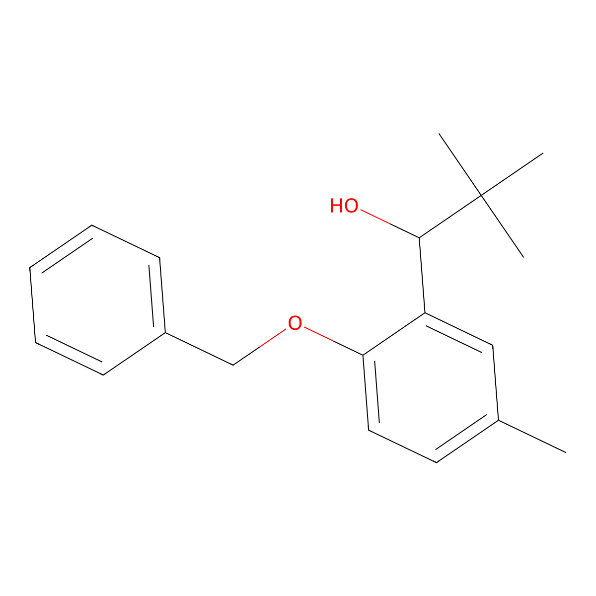 1-(2-(Benzyloxy)-5-methylphenyl)-2,2-dimethylpropan-1-ol molecular structure, CAS 3002470-28-9