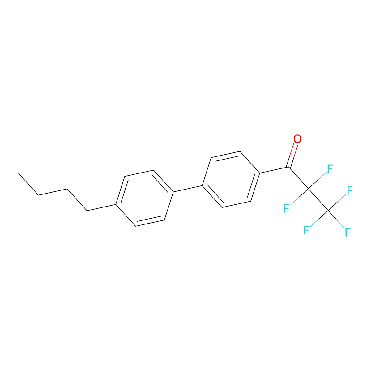 1-(4'-Butyl-[1,1'-biphenyl]-4-yl)-2,2,3,3,3-pentafluoropropan-1-one molecular structure, CAS 3002470-34-7