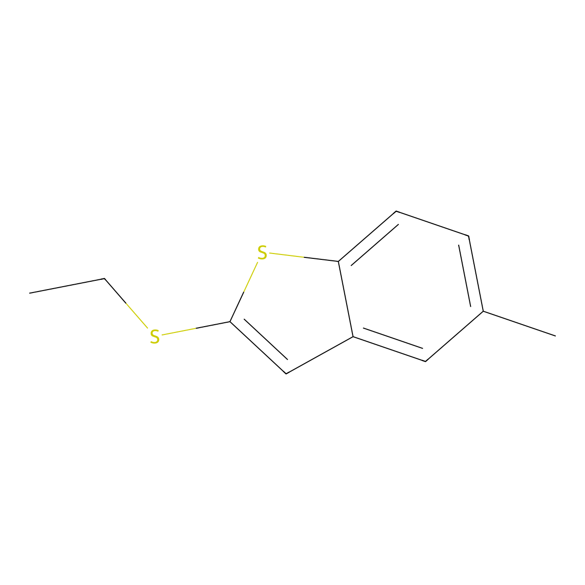 2-(Ethylthio)-5-methylbenZo[b]thiophene molecular structure, CAS 3002471-08-8