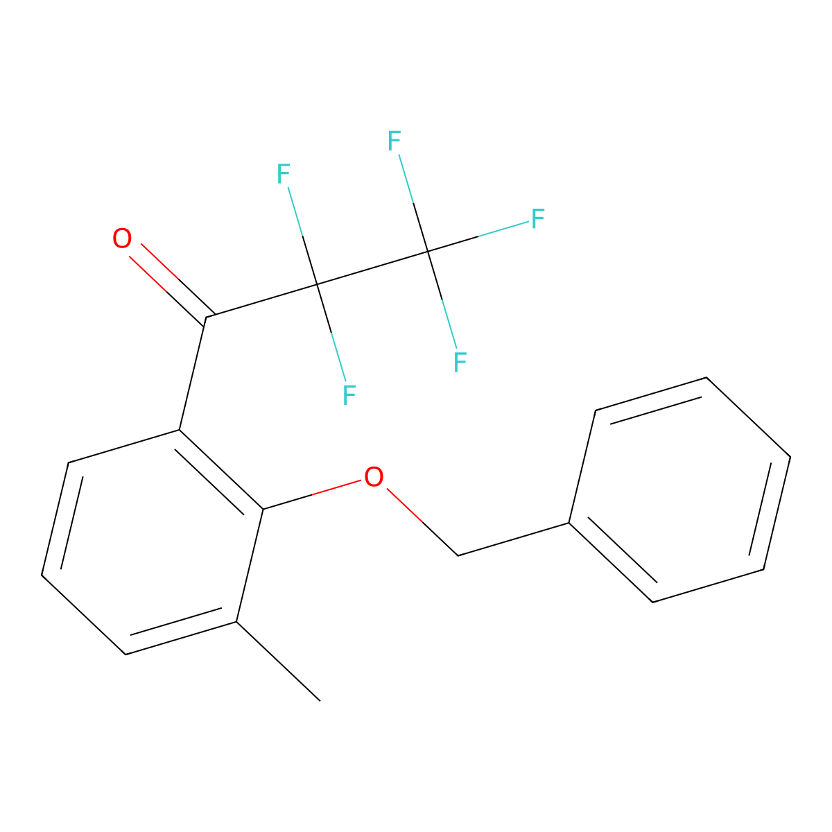 1-(2-(BenZyloxy)-3-methylphenyl)-2,2,3,3,3-pentafluoropropan-1-one molecular structure, CAS 3002472-58-1