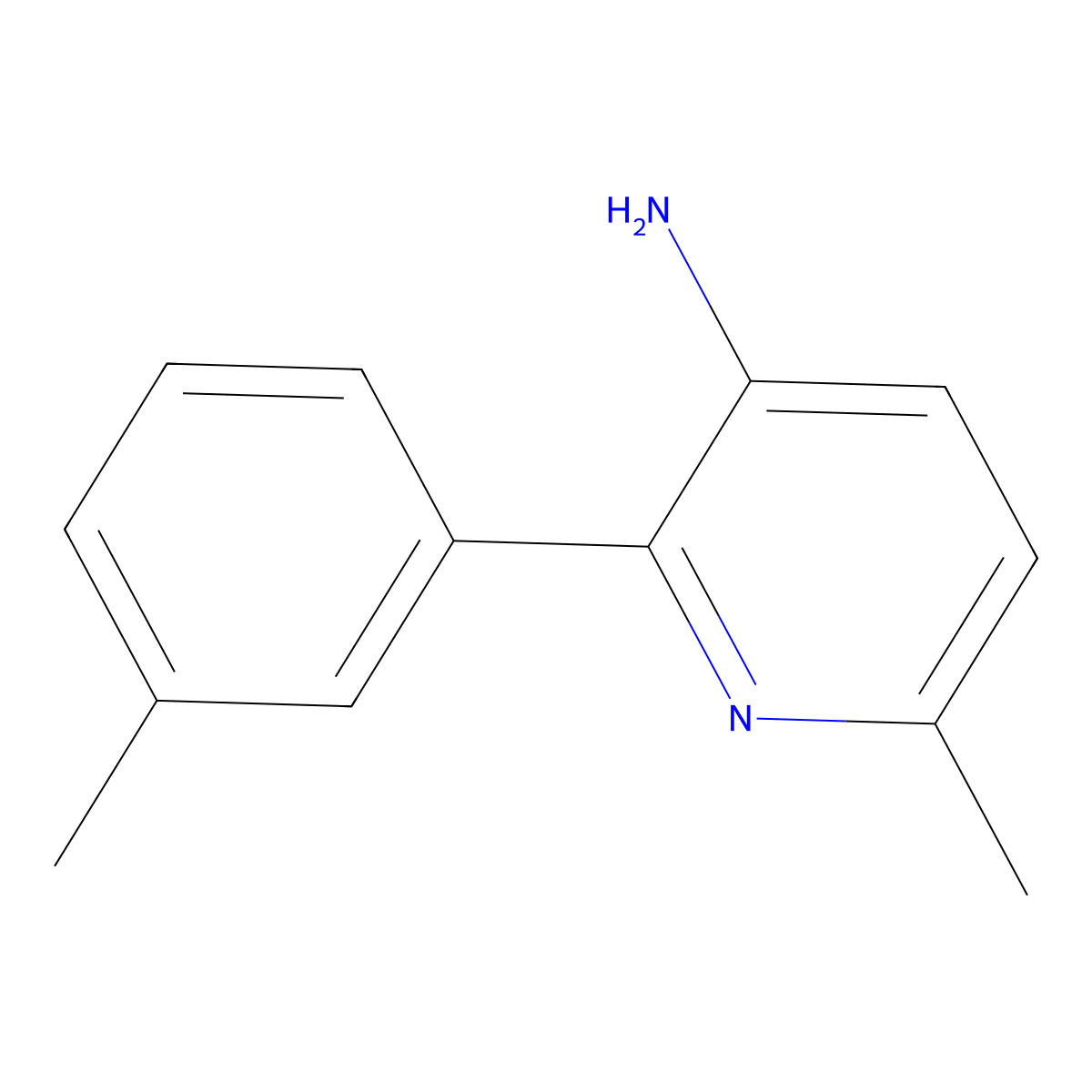 6-Methyl-2-(m-tolyl)pyridin-3-amine molecular structure, CAS 3002472-73-0