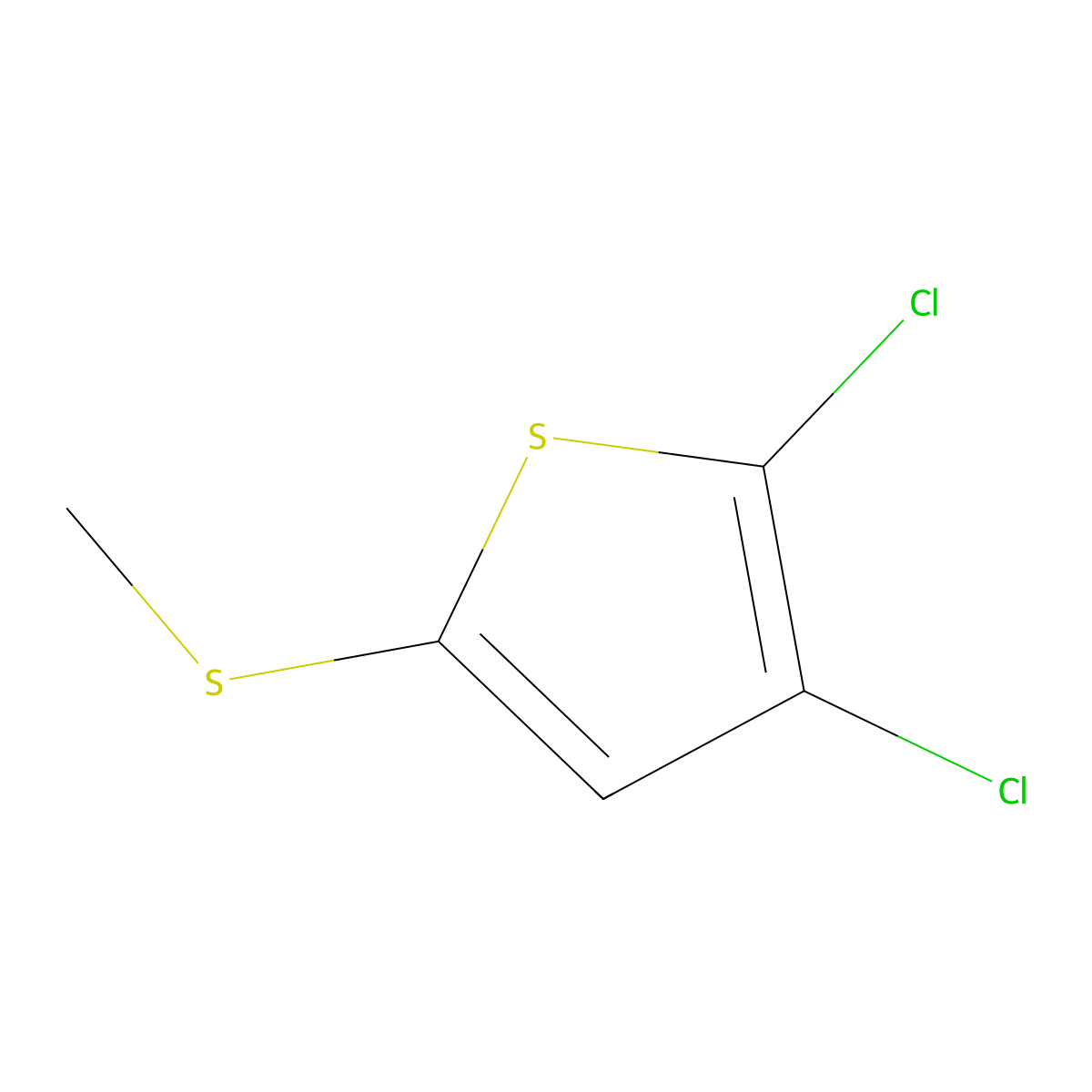 2,3-Dichloro-5-(methylthio)thiophene molecular structure, CAS 3002473-11-9