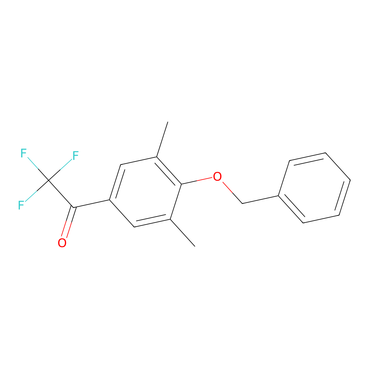 1-(4-(Benzyloxy)-3,5-dimethylphenyl)-2,2,2-trifluoroethanone molecular structure, CAS 3002473-23-3