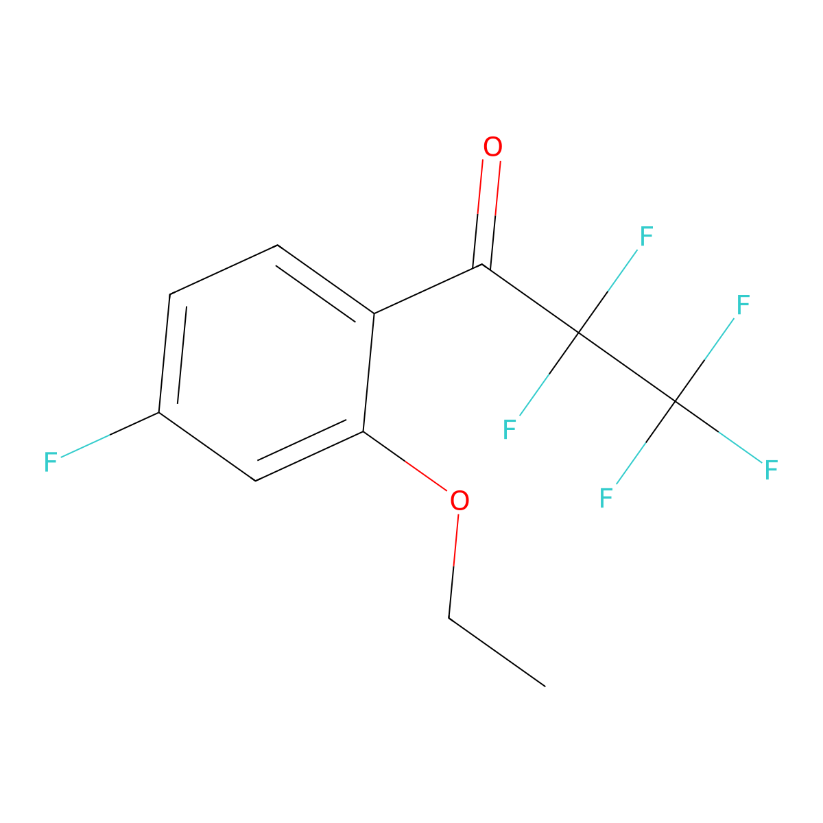 1-(2-Ethoxy-4-fluorophenyl)-2,2,3,3,3-pentafluoropropan-1-one molecular structure, CAS 3002473-91-5