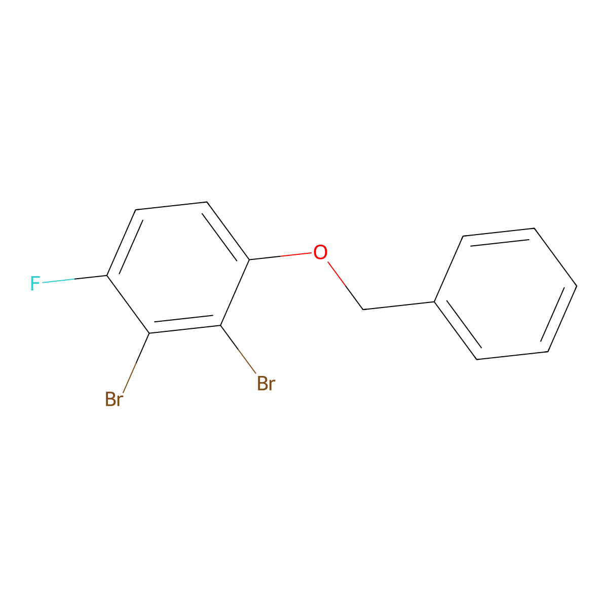 1-(BenZyloxy)-2,3-dibromo-4-fluorobenZene molecular structure, CAS 3002474-30-5