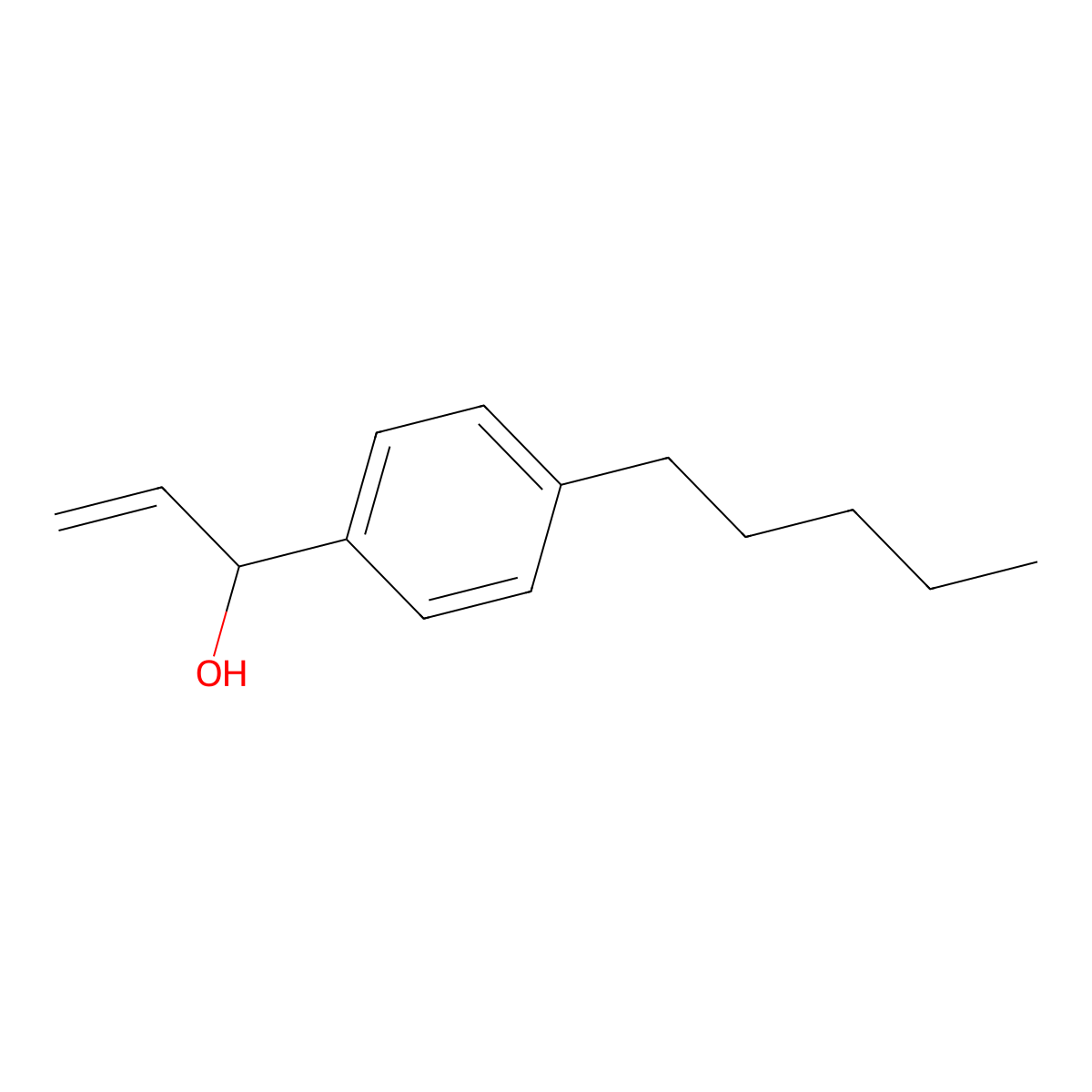 1-(4-Pentylphenyl)prop-2-en-1-ol molecular structure, CAS 3002474-34-9