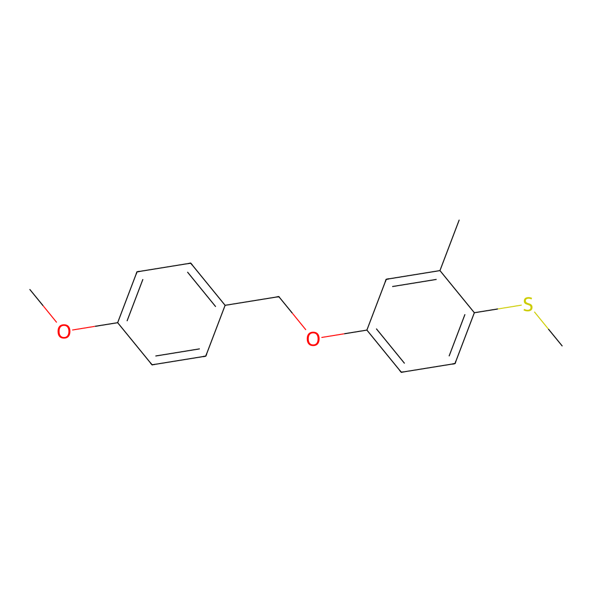 (4-((4-MethoxybenZyl)oxy)-2-methylphenyl)(methyl)sulfane molecular structure, CAS 3002475-39-7