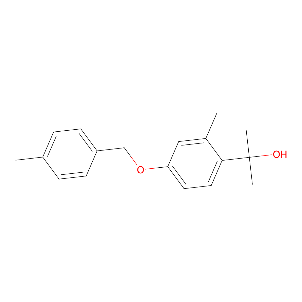 2-(2-Methyl-4-((4-methylbenzyl)oxy)phenyl)propan-2-ol molecular structure, CAS 3002475-45-5