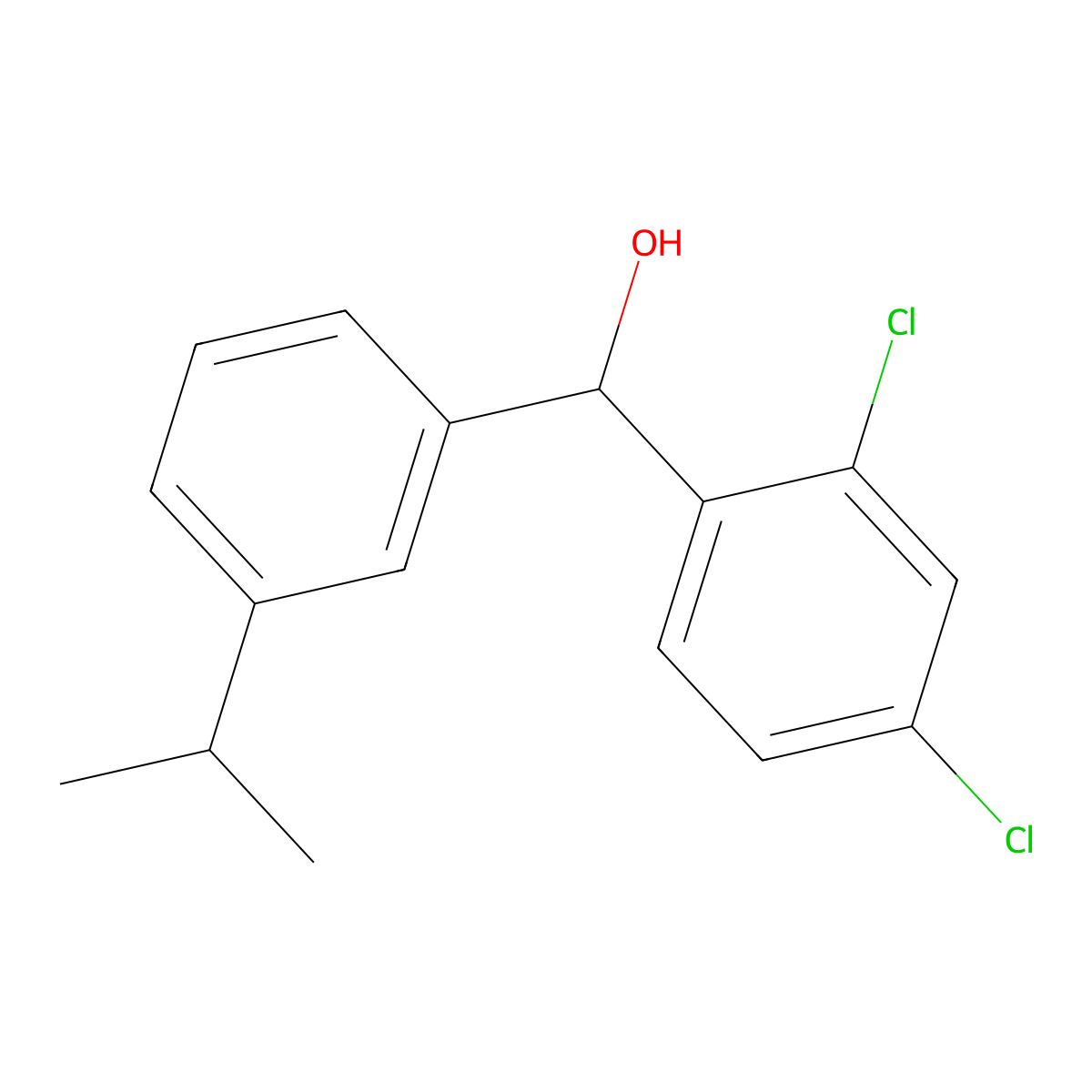 (2,4-Dichlorophenyl)(3-isopropylphenyl)methanol molecular structure, CAS 3002476-50-5