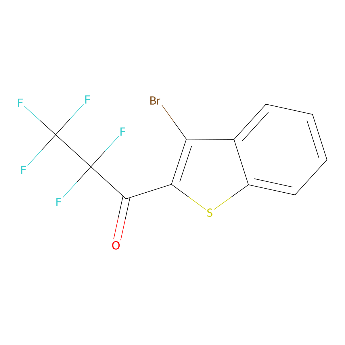 1-(3-BromobenZo[b]thiophen-2-yl)-2,2,3,3,3-pentafluoropropan-1-one molecular structure, CAS 3002476-67-4