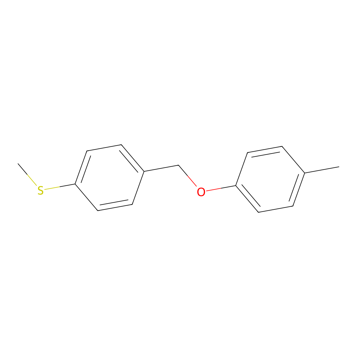 Methyl(4-((p-tolyloxy)methyl)phenyl)sulfane molecular structure, CAS 3002476-68-5