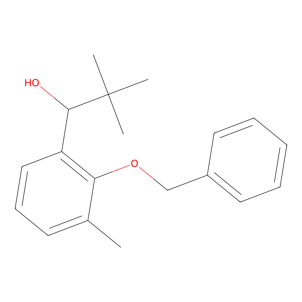 1-(2-(BenZyloxy)-3-methylphenyl)-2,2-dimethylpropan-1-ol molecular structure, CAS 3002479-41-3