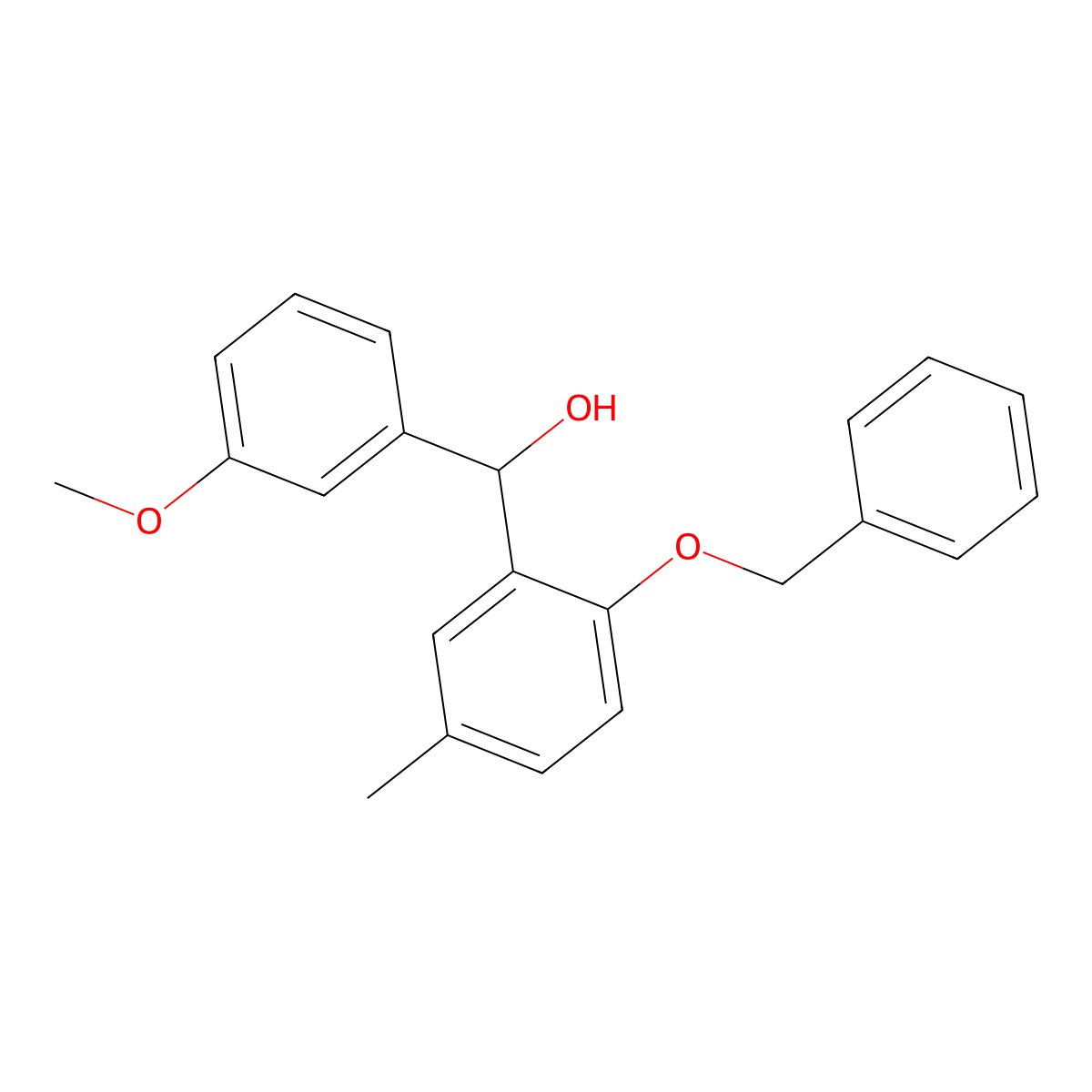 (2-(Benzyloxy)-5-methylphenyl)(3-methoxyphenyl)methanol molecular structure, CAS 3002480-59-0