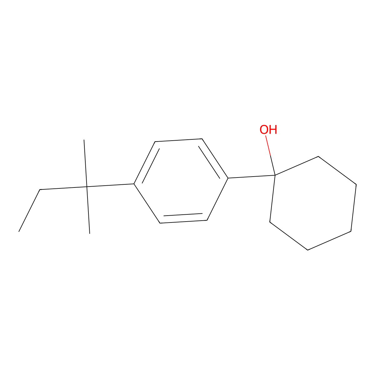 1-(4-(Tert-pentyl)phenyl)cyclohexanol molecular structure, CAS 3002481-16-2