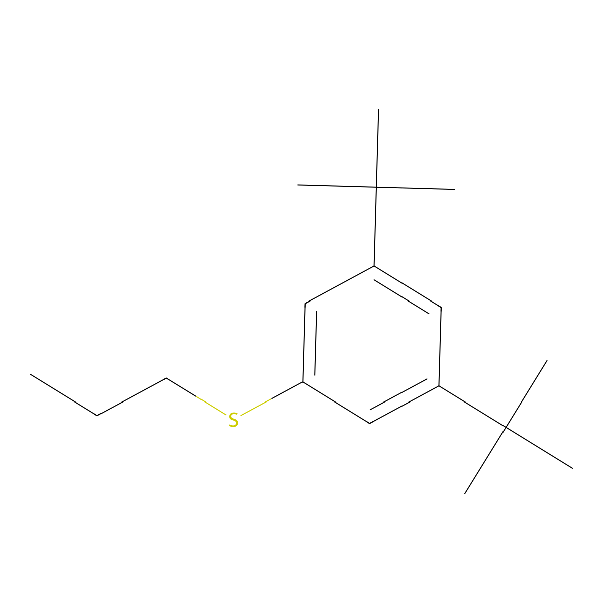 (3,5-Di-tert-butylphenyl)(propyl)sulfane molecular structure, CAS 3002483-75-9