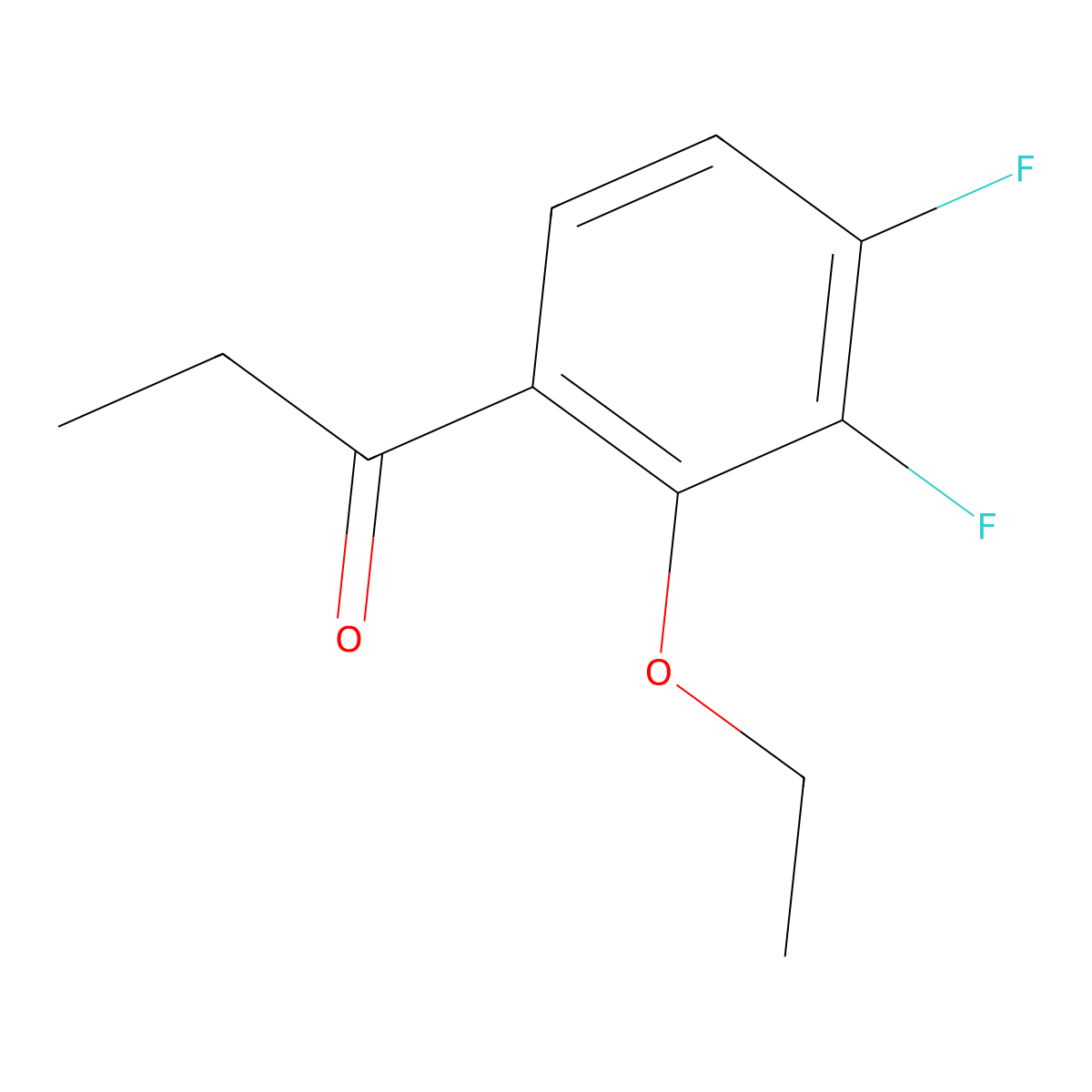 1-(2-Ethoxy-3,4-difluorophenyl)propan-1-one molecular structure, CAS 3002483-92-0