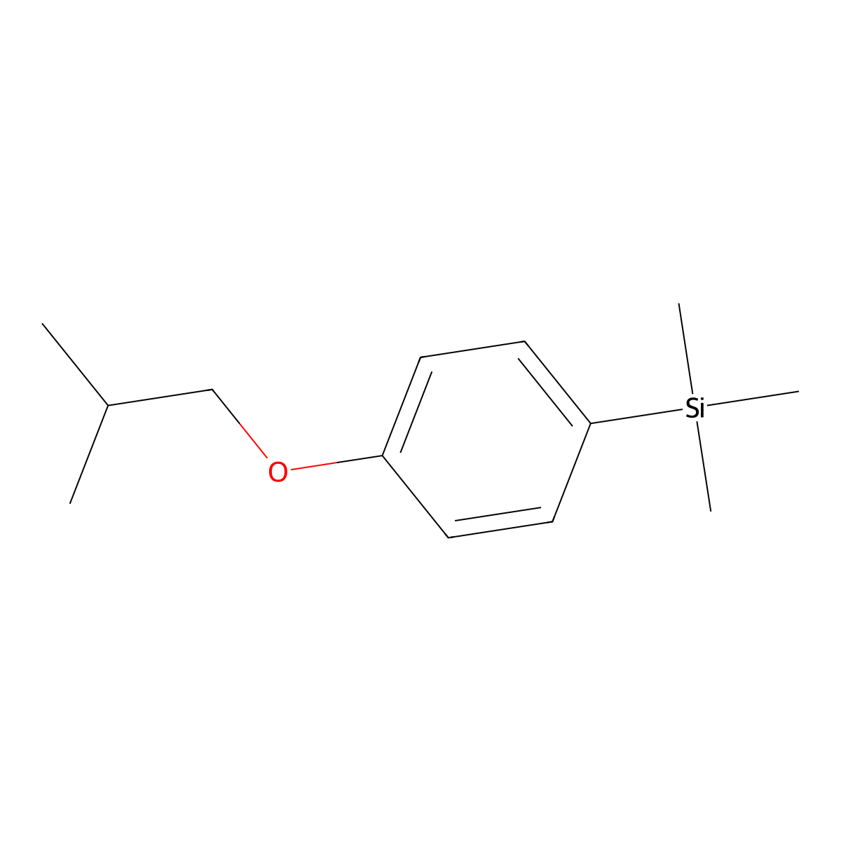(4-Isobutoxyphenyl)trimethylsilane molecular structure, CAS 3002484-45-6