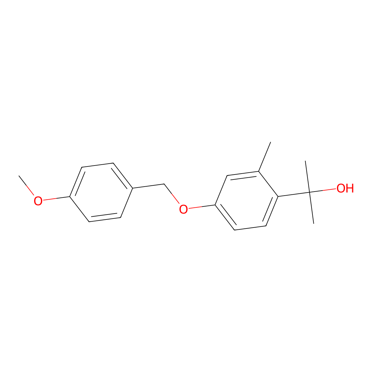 2-(4-((4-Methoxybenzyl)oxy)-2-methylphenyl)propan-2-ol molecular structure, CAS 3002484-91-2