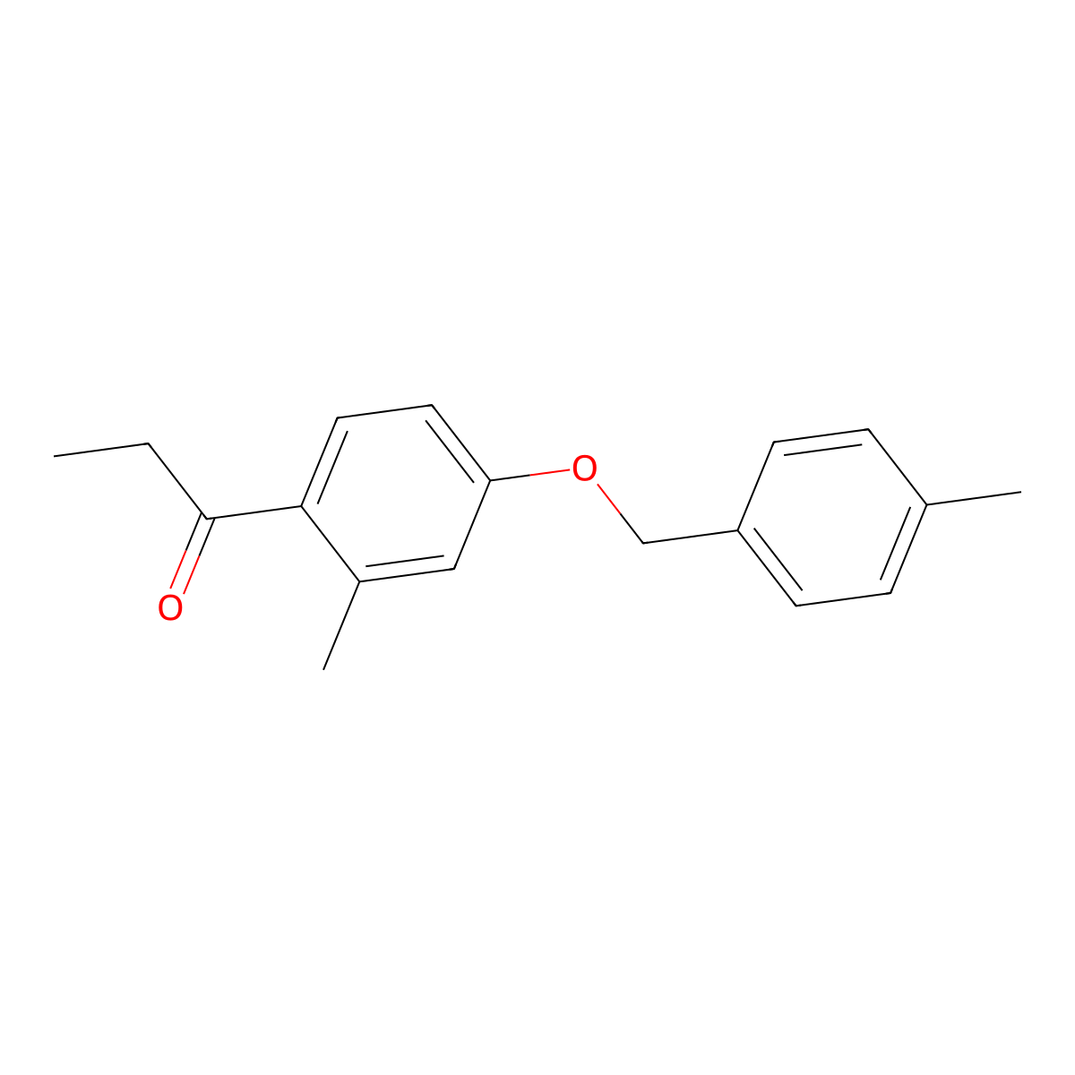 1-(2-Methyl-4-((4-methylbenzyl)oxy)phenyl)propan-1-one molecular structure, CAS 3002484-99-0