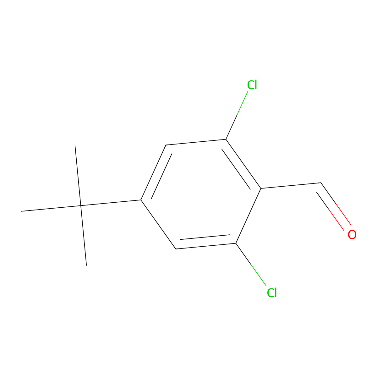 4-(Tert-butyl)-2,6-dichlorobenzaldehyde molecular structure, CAS 3002485-75-5