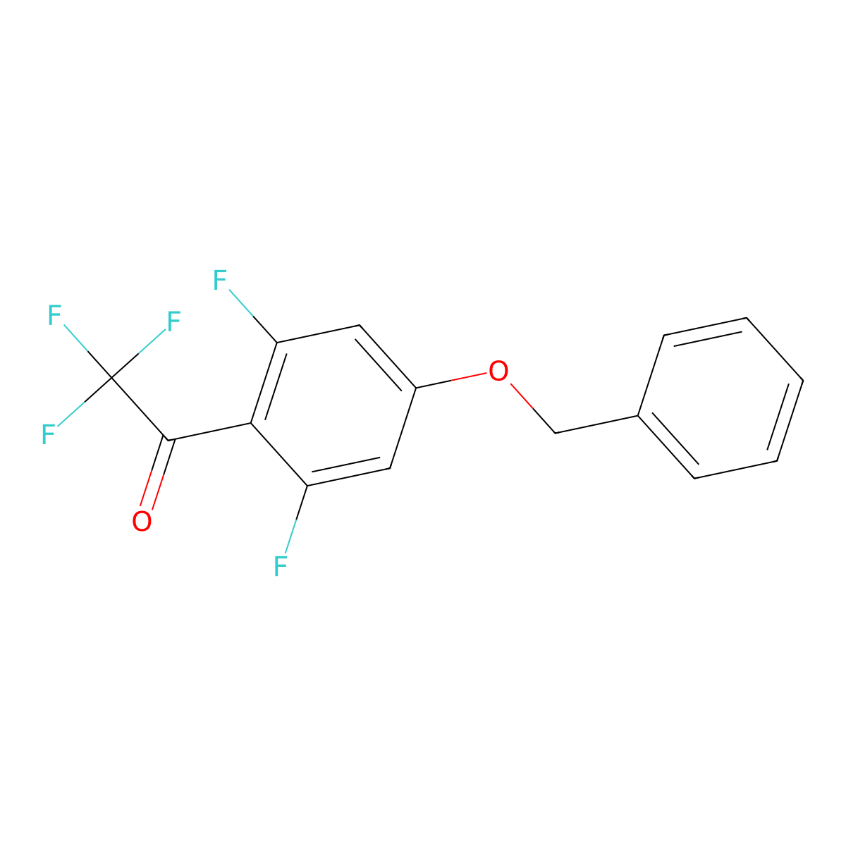 1-(4-(Benzyloxy)-2,6-difluorophenyl)-2,2,2-trifluoroethanone molecular structure, CAS 3002486-12-3
