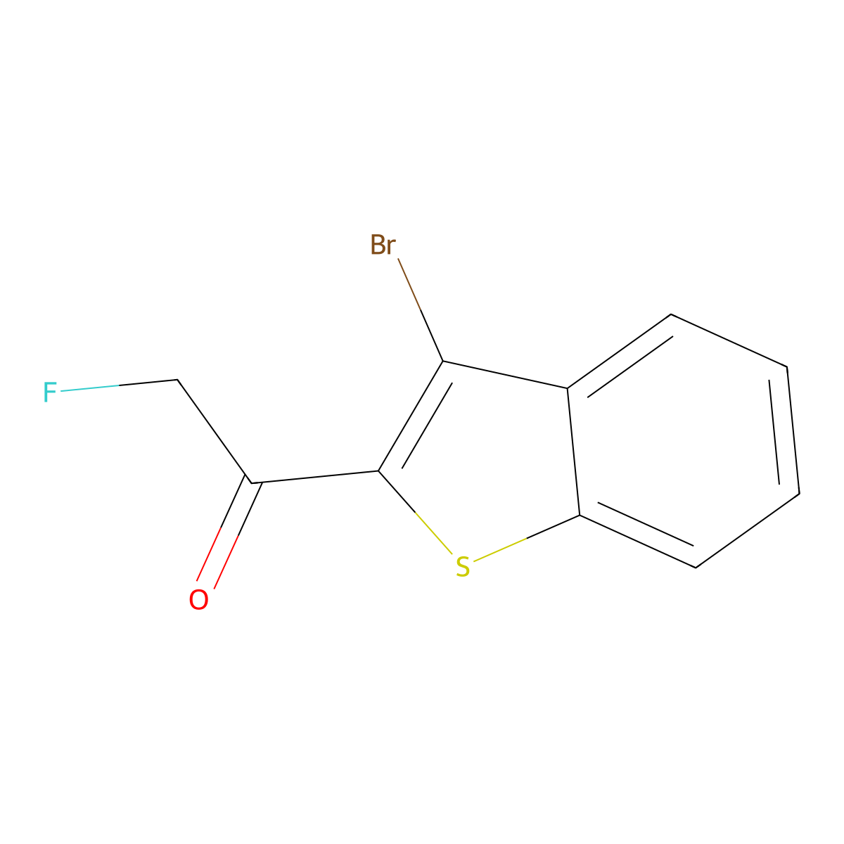 1-(3-Bromobenzo[b]thiophen-2-yl)-2-fluoroethanone molecular structure, CAS 3002487-74-0