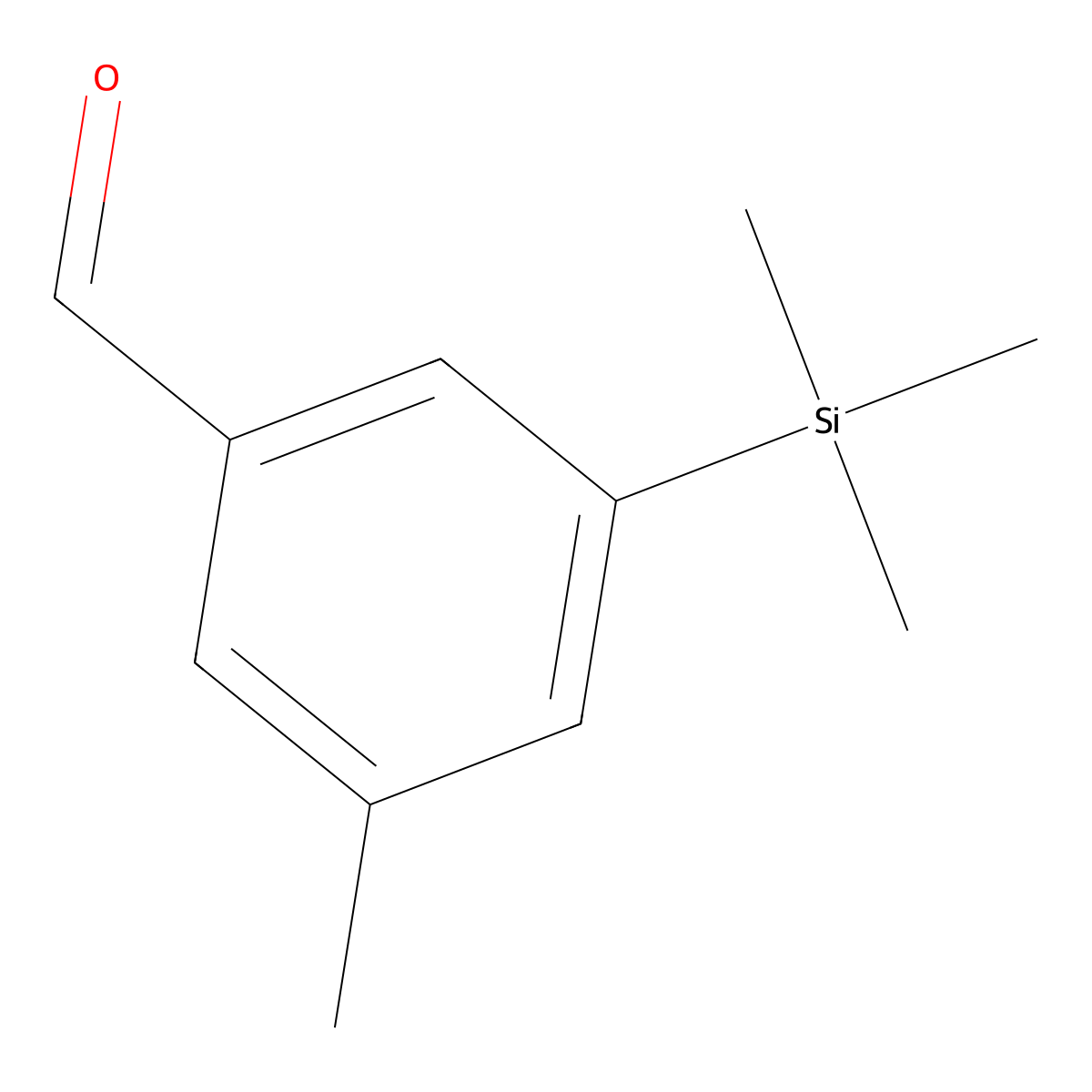 3-Methyl-5-(trimethylsilyl)benzaldehyde molecular structure, CAS 3002488-65-2