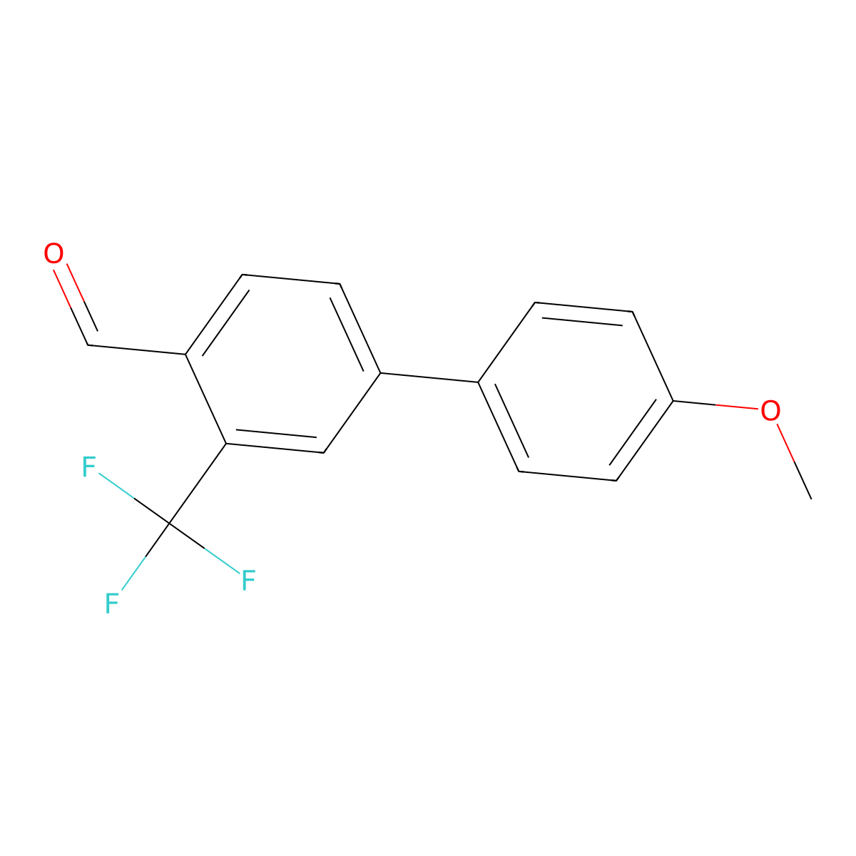 4'-Methoxy-3-(trifluoromethyl)-[1,1'-biphenyl]-4-carbaldehyde molecular structure, CAS 3002489-71-3