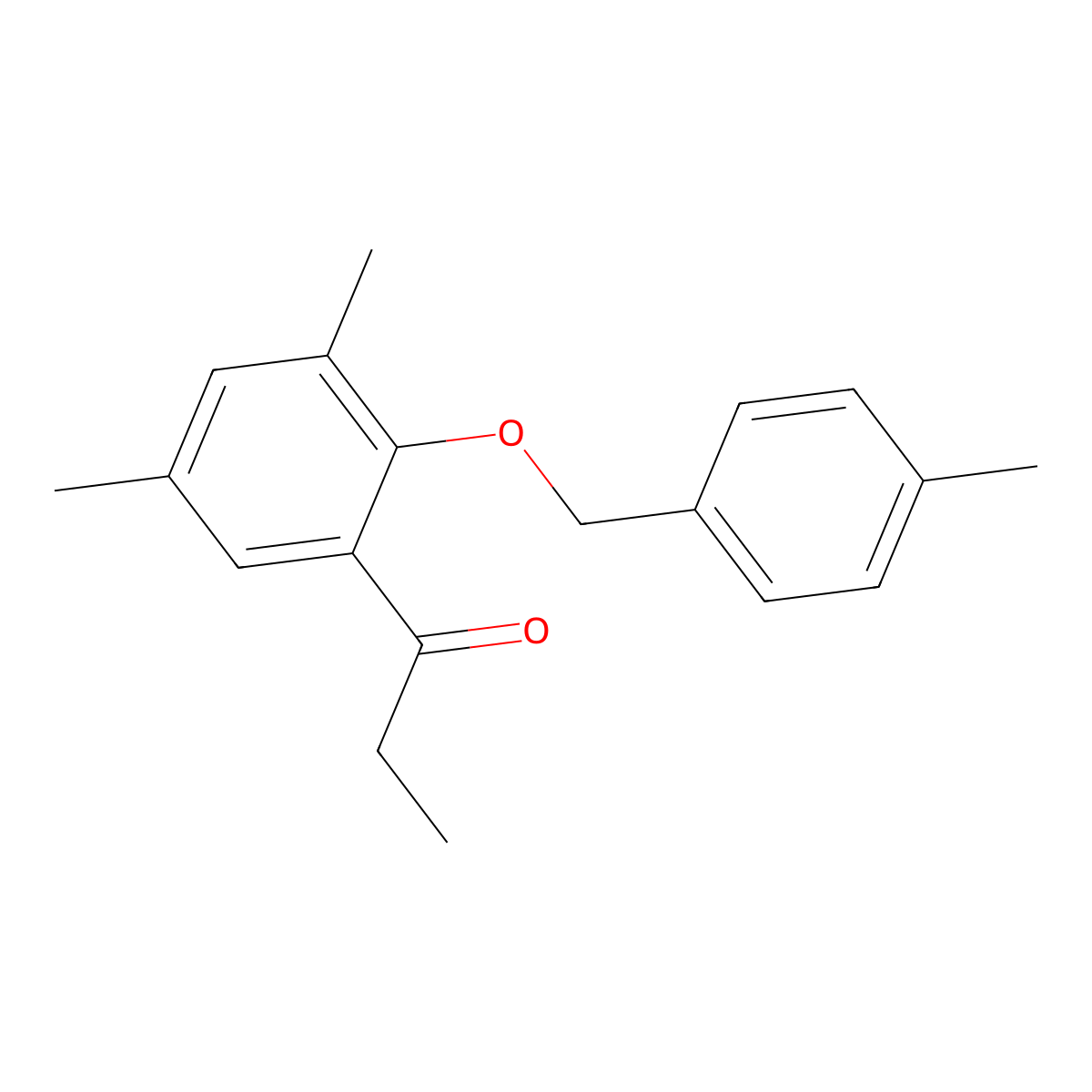 1-(3,5-Dimethyl-2-((4-methylbenZyl)oxy)phenyl)propan-1-one molecular structure, CAS 3002490-32-3