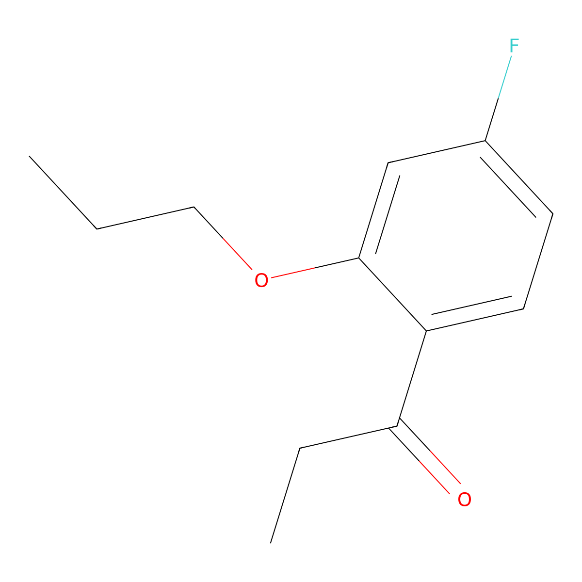 1-(4-Fluoro-2-propoxyphenyl)propan-1-one molecular structure, CAS 3002490-68-5