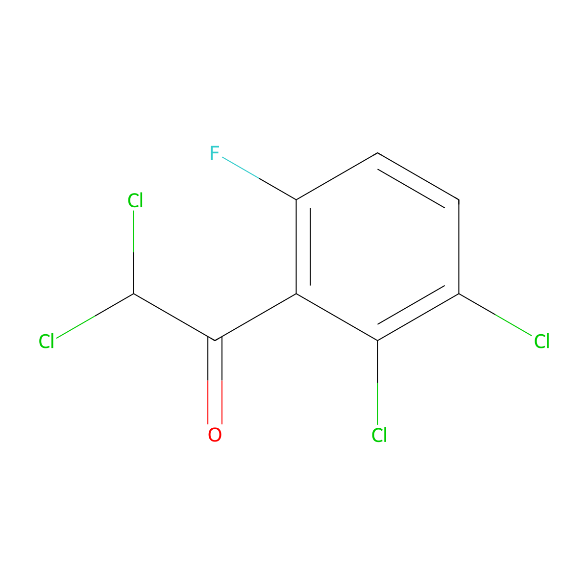 2,2-Dichloro-1-(2,3-dichloro-6-fluorophenyl)ethanone molecular structure, CAS 3002492-16-9