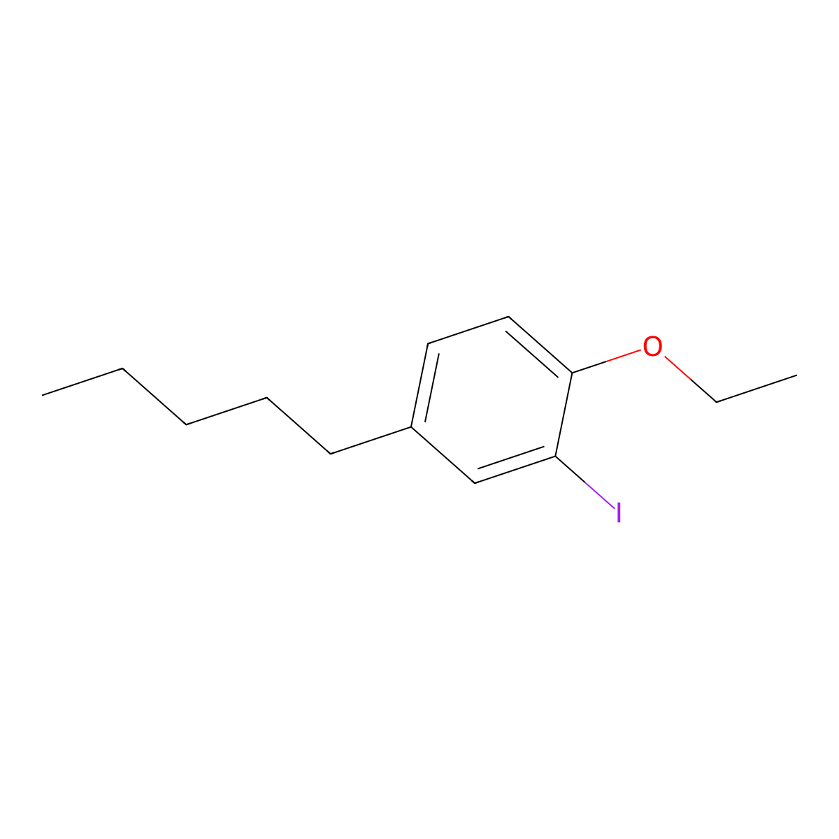 1-Ethoxy-2-iodo-4-pentylbenzene molecular structure, CAS 3002494-06-3