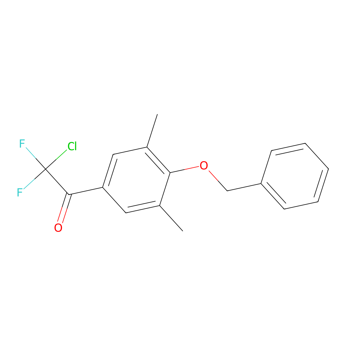 1-(4-(BenZyloxy)-3,5-dimethylphenyl)-2-chloro-2,2-difluoroethanone molecular structure, CAS 3002496-40-1